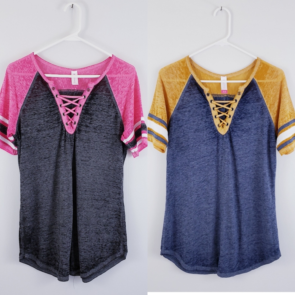 No Boundaries Lace Up Tee Bundle